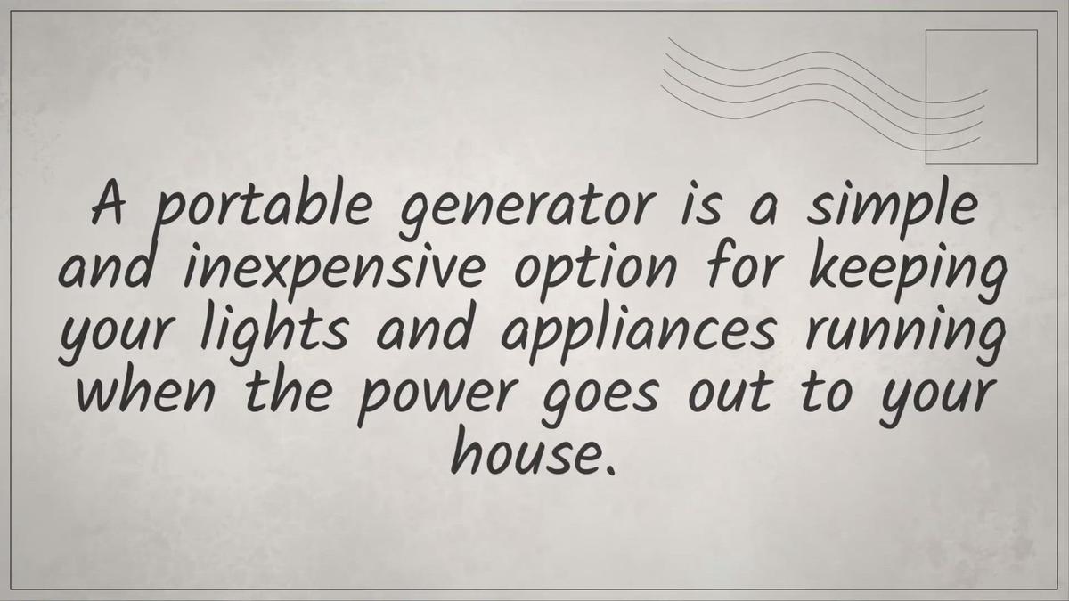 'Video thumbnail for How to Connect a Generator to Your Home'