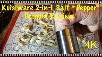 'Video thumbnail for Kuisiware 2 In 1 Salt + Pepper Grinder Review 4K'