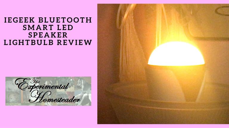 'Video thumbnail for ieGeek Bluetooth Smart LED Speaker Lightbulb Review'