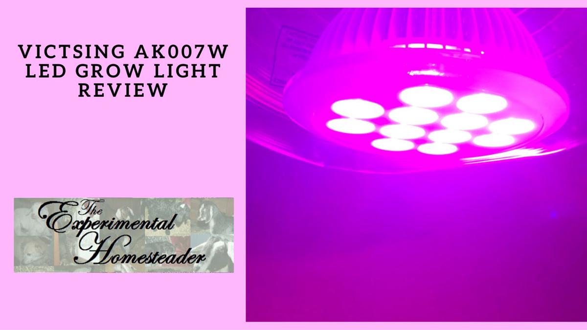 'Video thumbnail for VicTsing AK007W LED Grow Light Review'