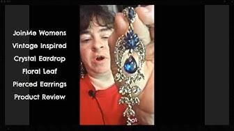 'Video thumbnail for JoinMe Vintage Inspired Floral Leaf Pierced Earrings Product Review'