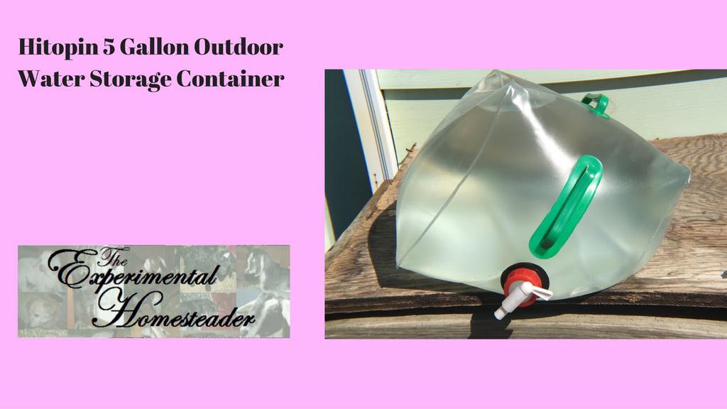 'Video thumbnail for Hitopin 5 Gallon Outdoor Water Storage Container'