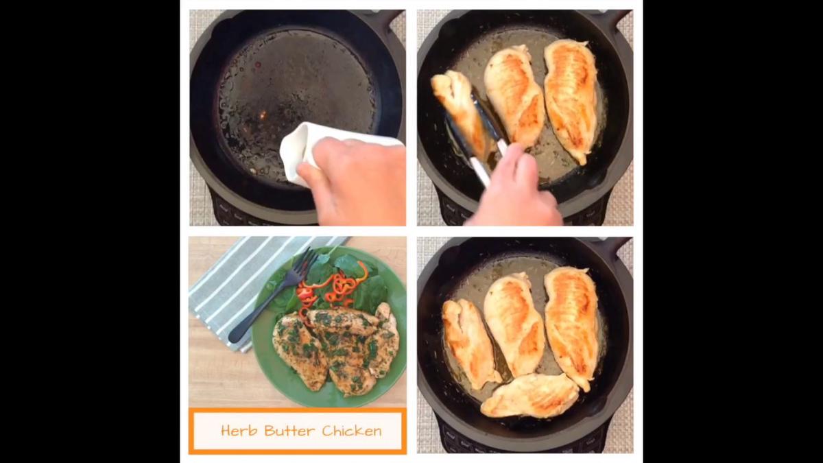 'Video thumbnail for How To Make Herb Butter Chicken Collage Video'