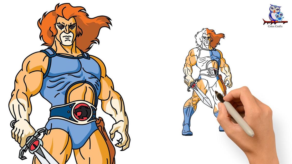 'Video thumbnail for How to Draw Lion-O - ThunderCats - Step by Step Tutorial'
