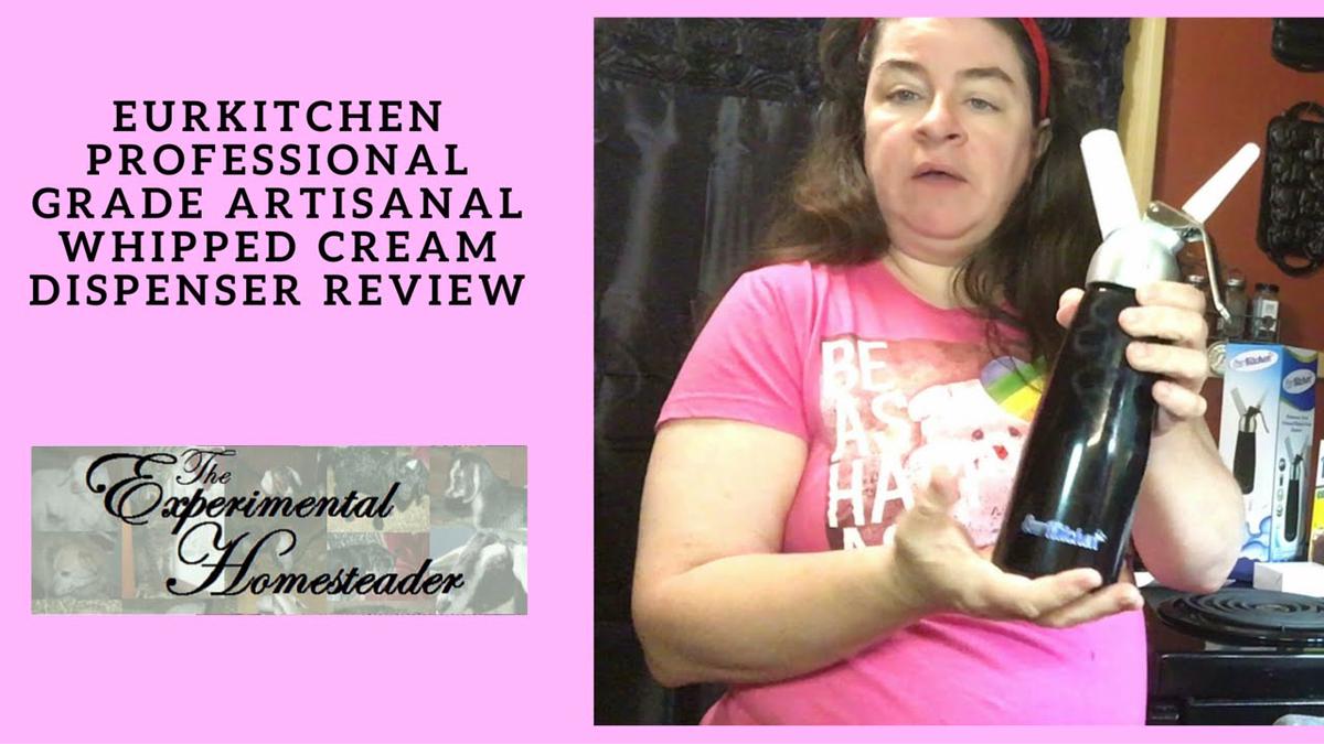 'Video thumbnail for EurKitchen Professional Grade Artisanal Whipped Cream Dispenser Review'