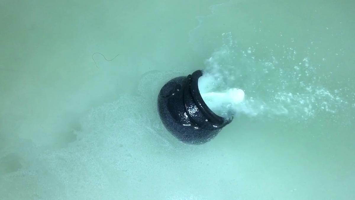 'Video thumbnail for Halloween Bath Bomb Test'
