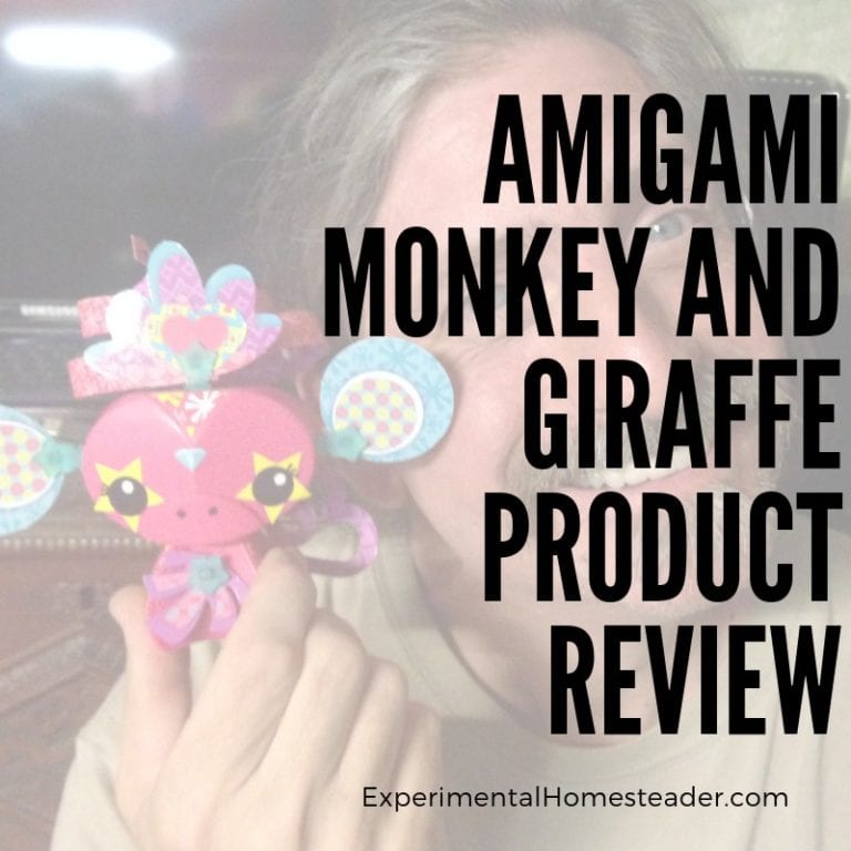 Jeffrey holding the AmiGami Monkey we decorated.