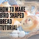 Finished bird shaped bread.