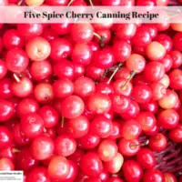 Five Spice Cherry Canning Recipe