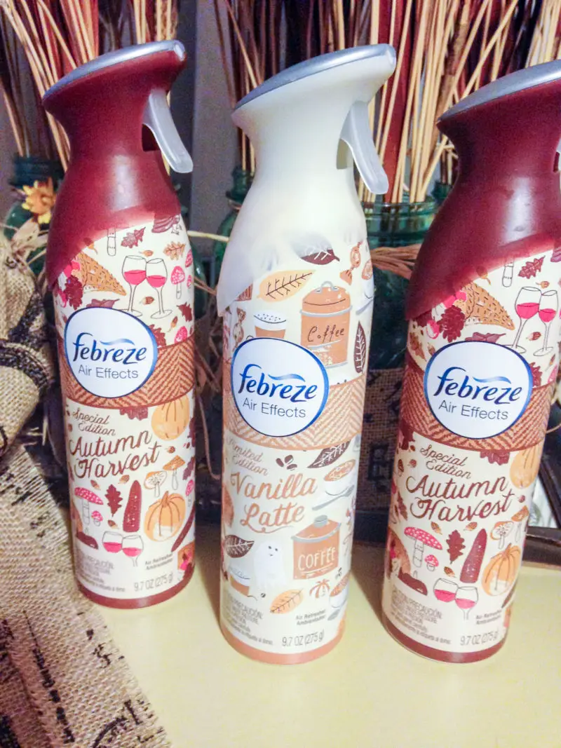 The three varieties of Febreze Air Effects I received for review.