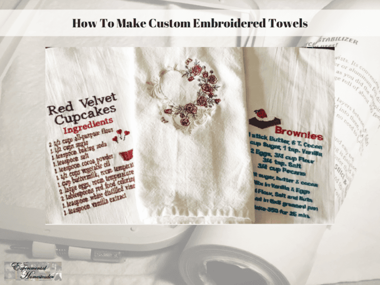 Embroidery towel making tutorial, custom embroidered towel project, handmade embroidered towel design, personalized embroidery on towels, DIY embroidered towels for home.