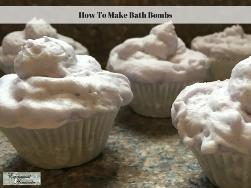 Pink bath bombs shaped like cupcakes.