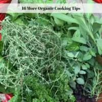 16 More Organic Cooking Tips