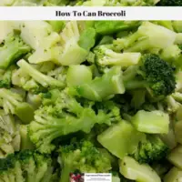 How To Can Broccoli
