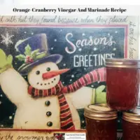 Orange-Cranberry Vinegar And Marinade Recipe