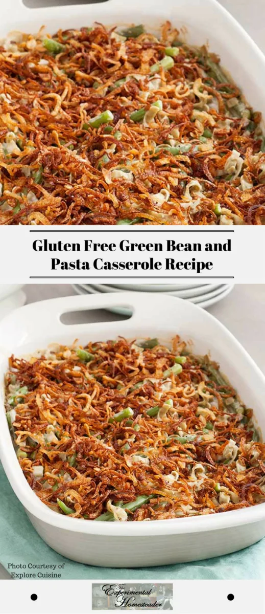 Gluten Free Green Bean and Pasta Casserole Recipe - Experimental ...