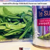 Sauteed Pea Recipe With Basil, Parmesan And Sesame