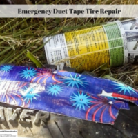 Emergency Duct Tape Tire Repair