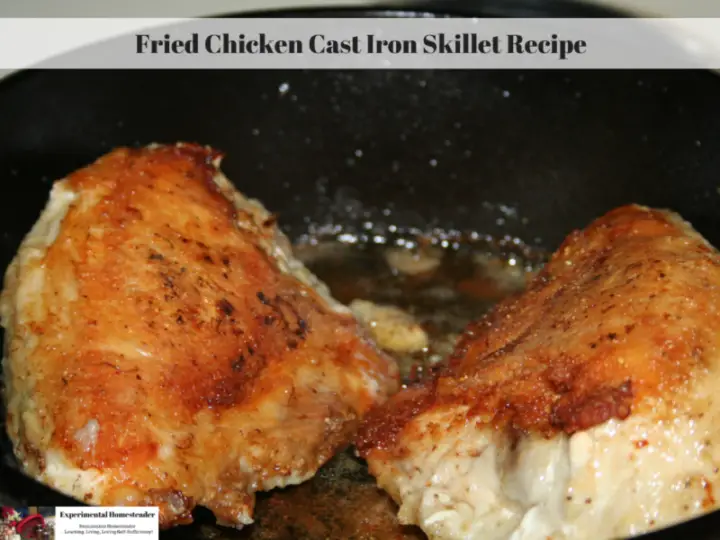 Fried Chicken Cast Iron Skillet Recipe - Experimental Homesteader