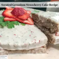 Scented Geranium Strawberry Cake Recipe