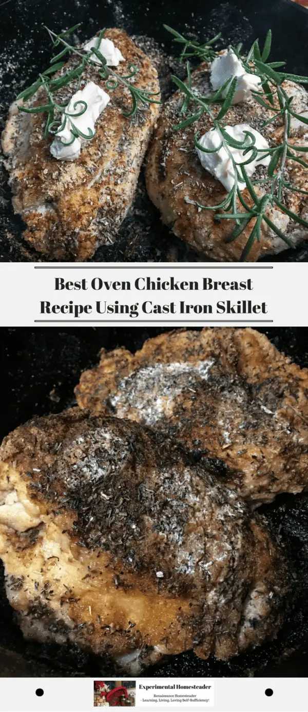 Best Oven Chicken Breast Recipe Using Cast Iron Skillet Experimental