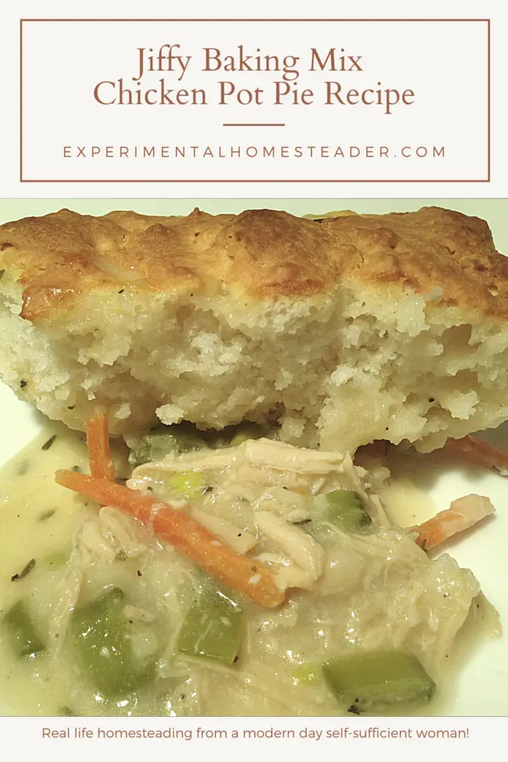 Jiffy Baking Mix Chicken Pot Pie Recipe Experimental Homesteader