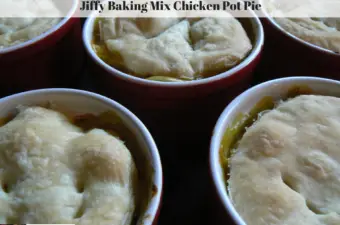 Individual chicken pot pies.