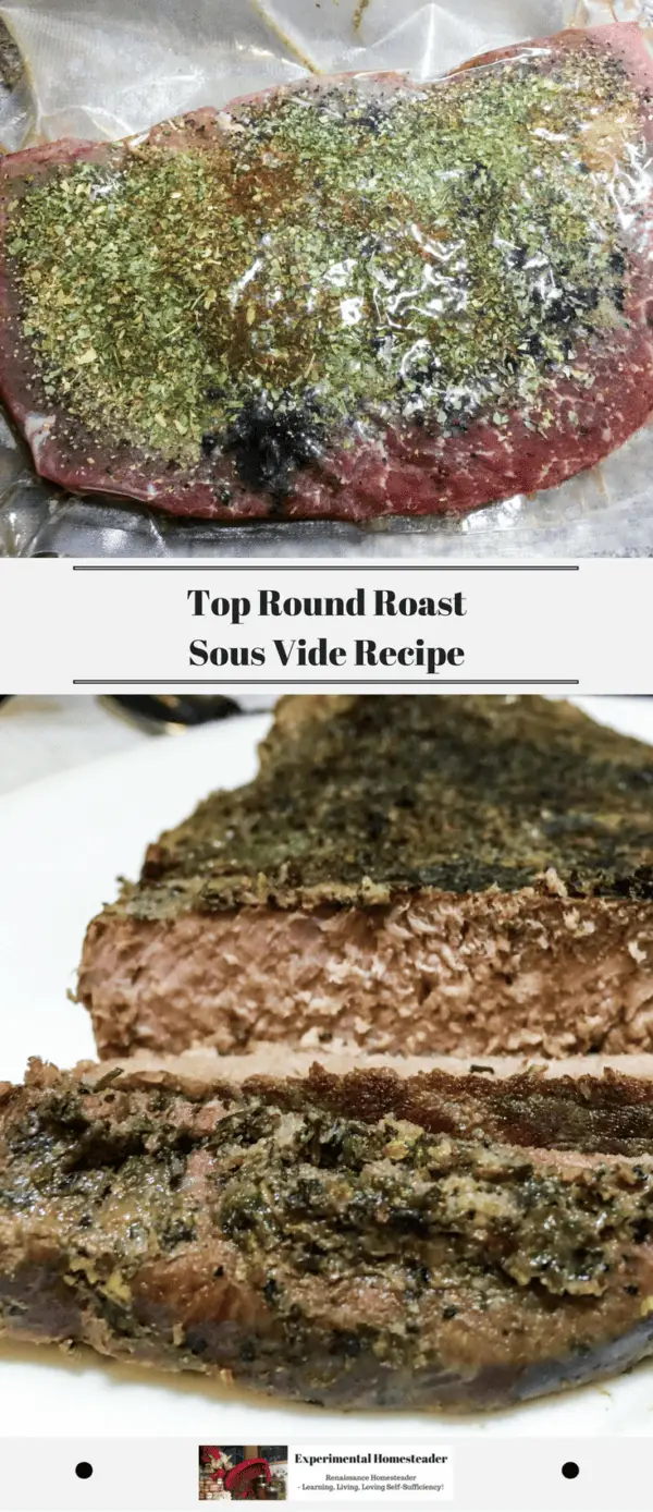 Top Round Roast Sous Vide Recipe Experimental Homesteader