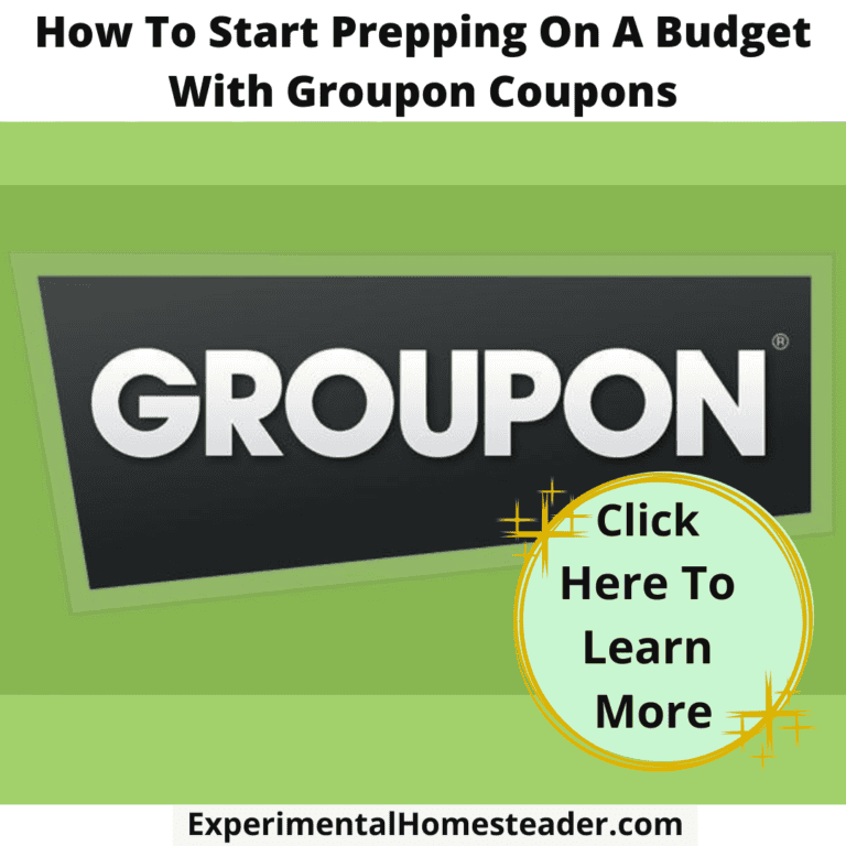 Groupon coupons for homesteading savings and budget prepping.