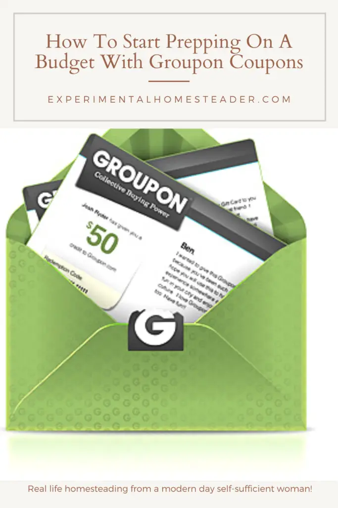 How To Start Prepping On A Budget With Groupon Coupons - Experimental