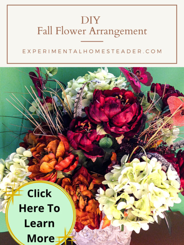 DIY Fall Flower Arrangement Story