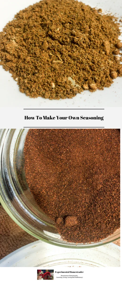 Two of the seasoning blends in the recipes in this post.