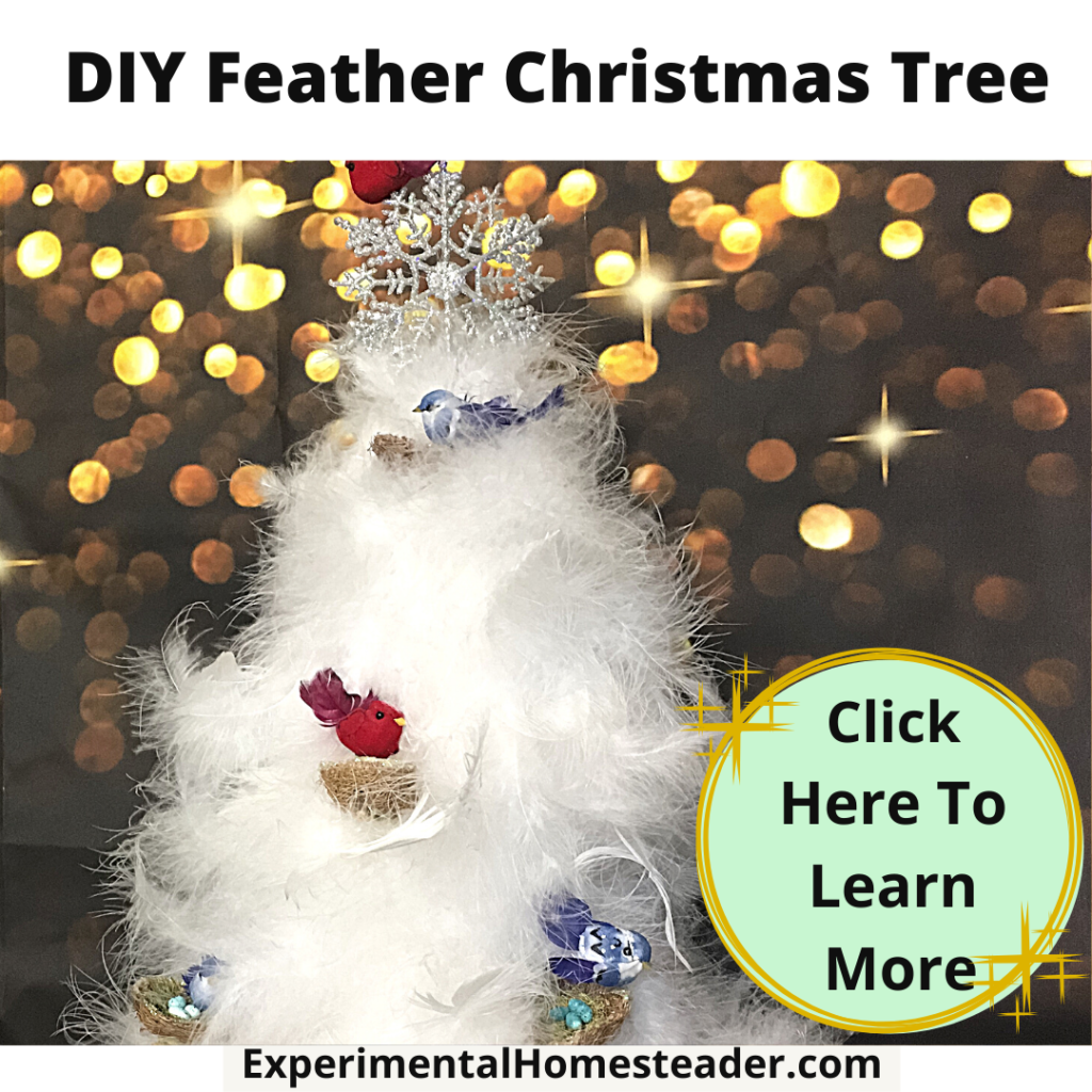 DIY Feather Christmas Tree Experimental Homesteader