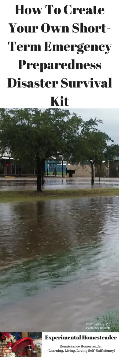 A flooded street in Houston, Texas.