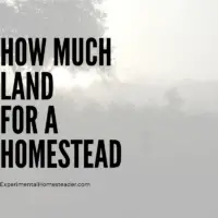 How Much Land For A Homestead