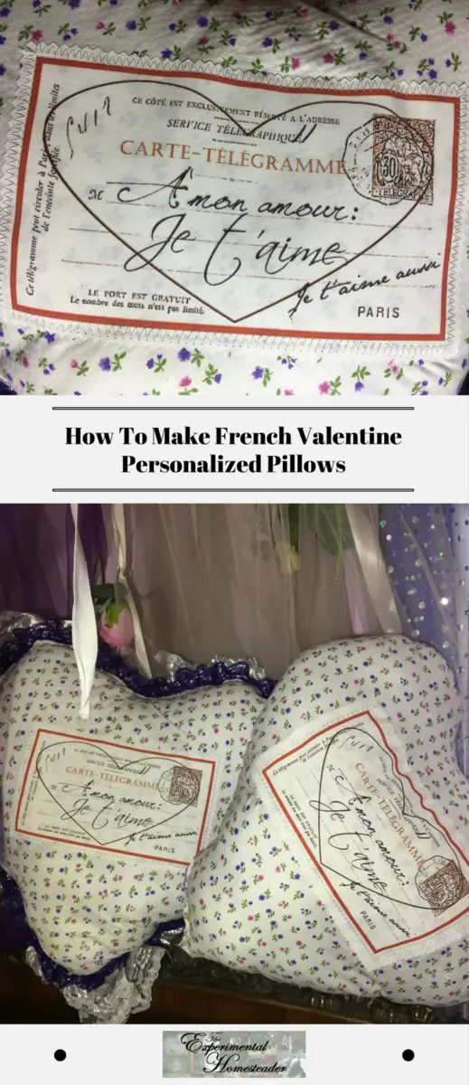 personalized pillows that are french valentine pillows 