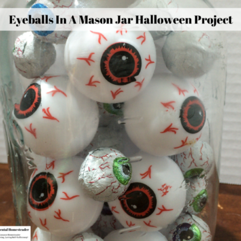 Eyeballs In A Mason Jar Halloween Project