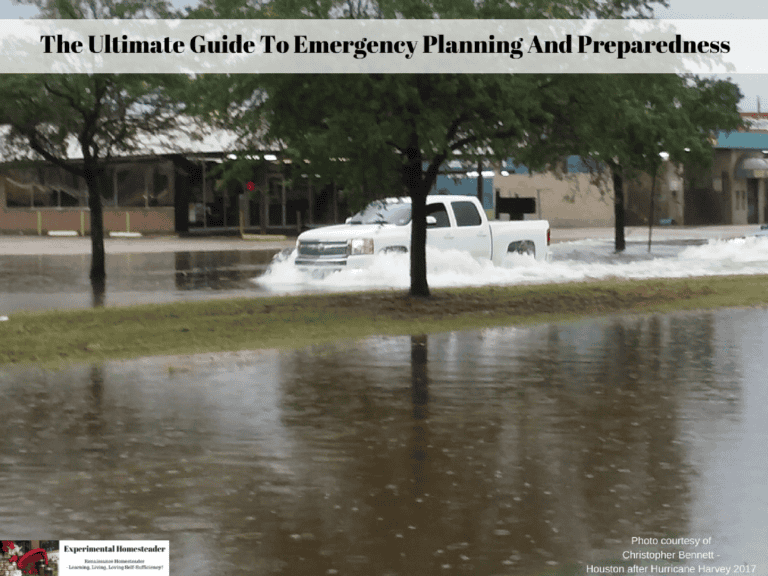 A flood and a hurricane are just two reasons everyone needs to work on their emergency planning and preparedness.