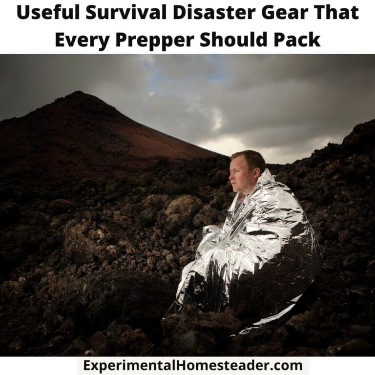 Emergency survival blanket for prepper disaster gear, outdoor emergency compact survival kit.