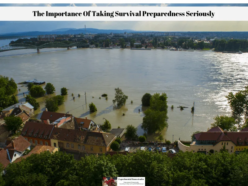 An area flooded during a natural disaster.