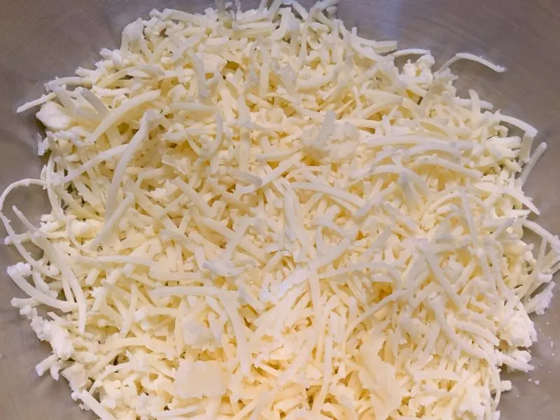 The Mahon-Menorca Cheese shredded.