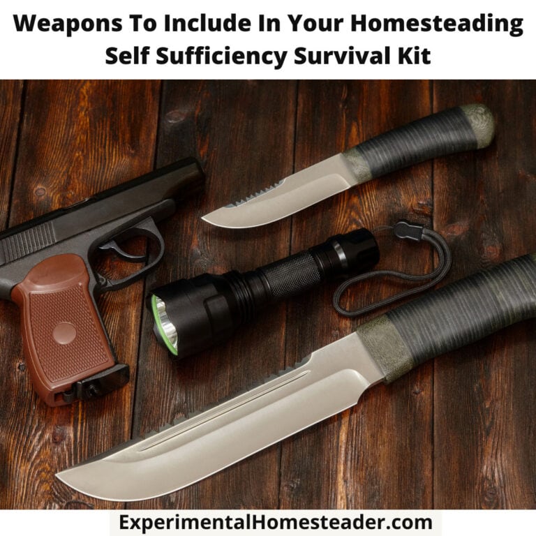 Backup survival knife with tactical design for homesteading preparedness.