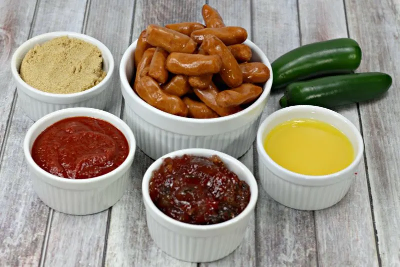 The ingredients pre-measured and ready to put into the Instant Pot.