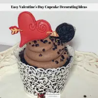 The finished cupcake ready to eat.
