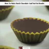 The dark chocolate and nut fat bombs ready to eat.