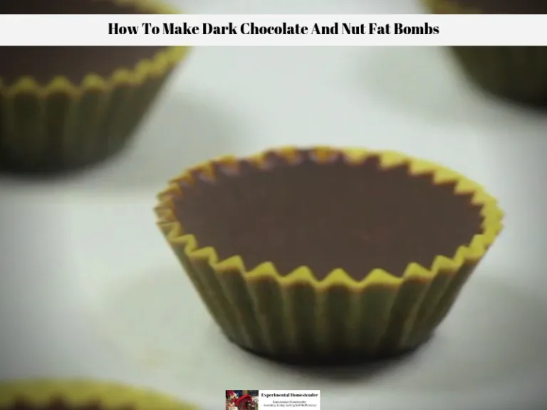 The dark chocolate and nut fat bombs ready to eat.