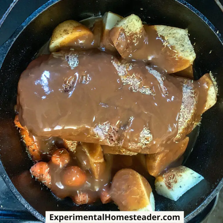 Easy Cast Iron Dutch Oven London Broil Recipe Experimental Homesteader