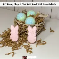 DIY Bunny Shaped Pink Bath Bomb With Essential Oils