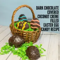 Dark Chocolate Covered Coconut Creme Filled Easter Egg Candy Recipe