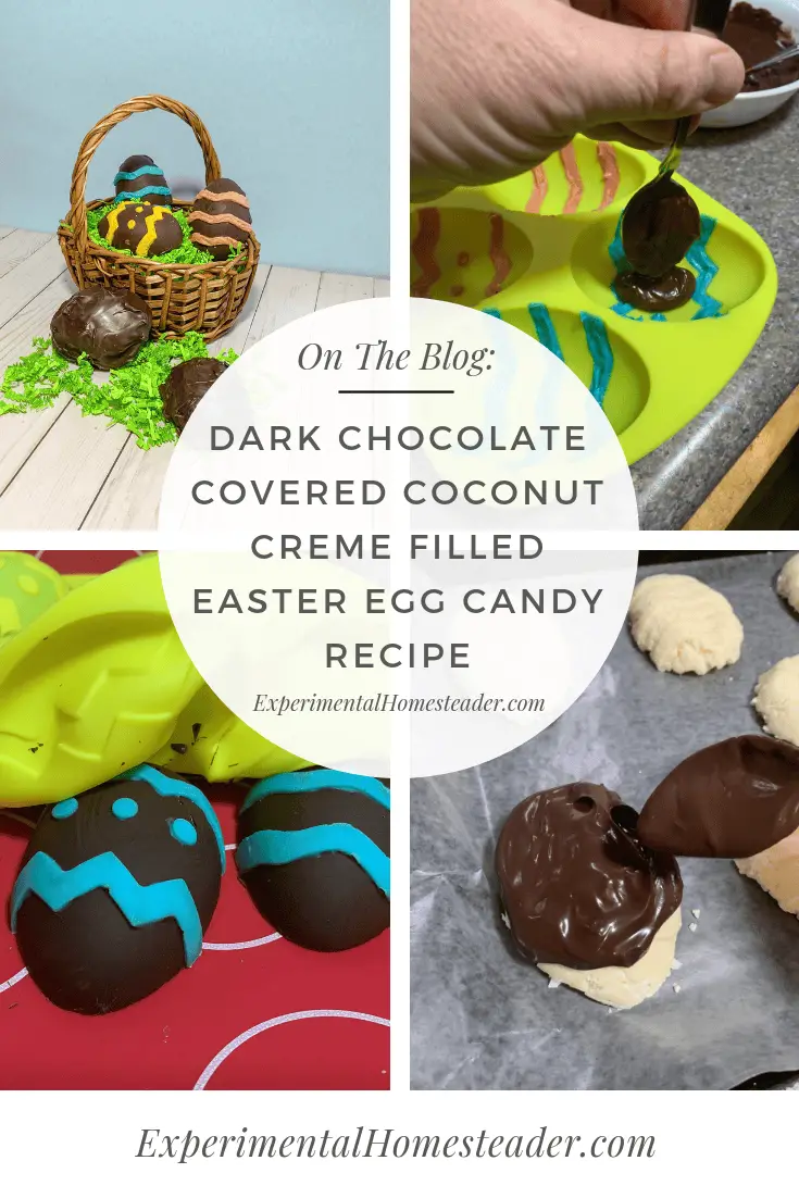 Dark Chocolate Covered Coconut Creme Filled Easter Egg Candy Recipe